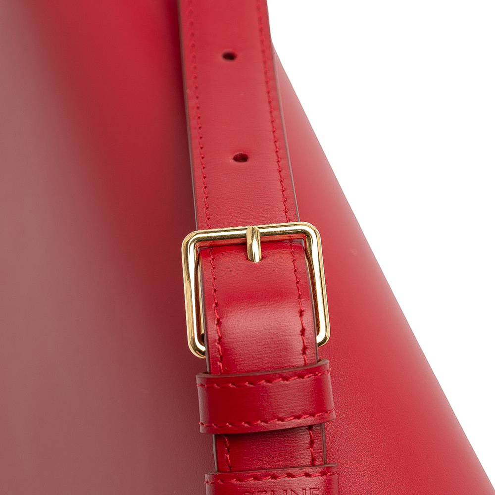 Pre-Loved Celine Classique Shiny Calfskin Triomphe Crossbody - Picture 9 of 11